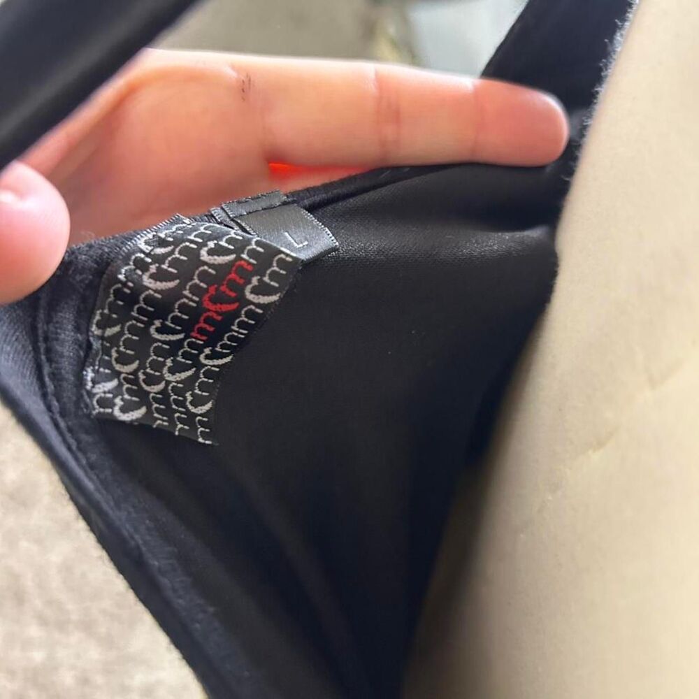 MCM Black One-Shoulder Beaded Top - Picture 4 of 4